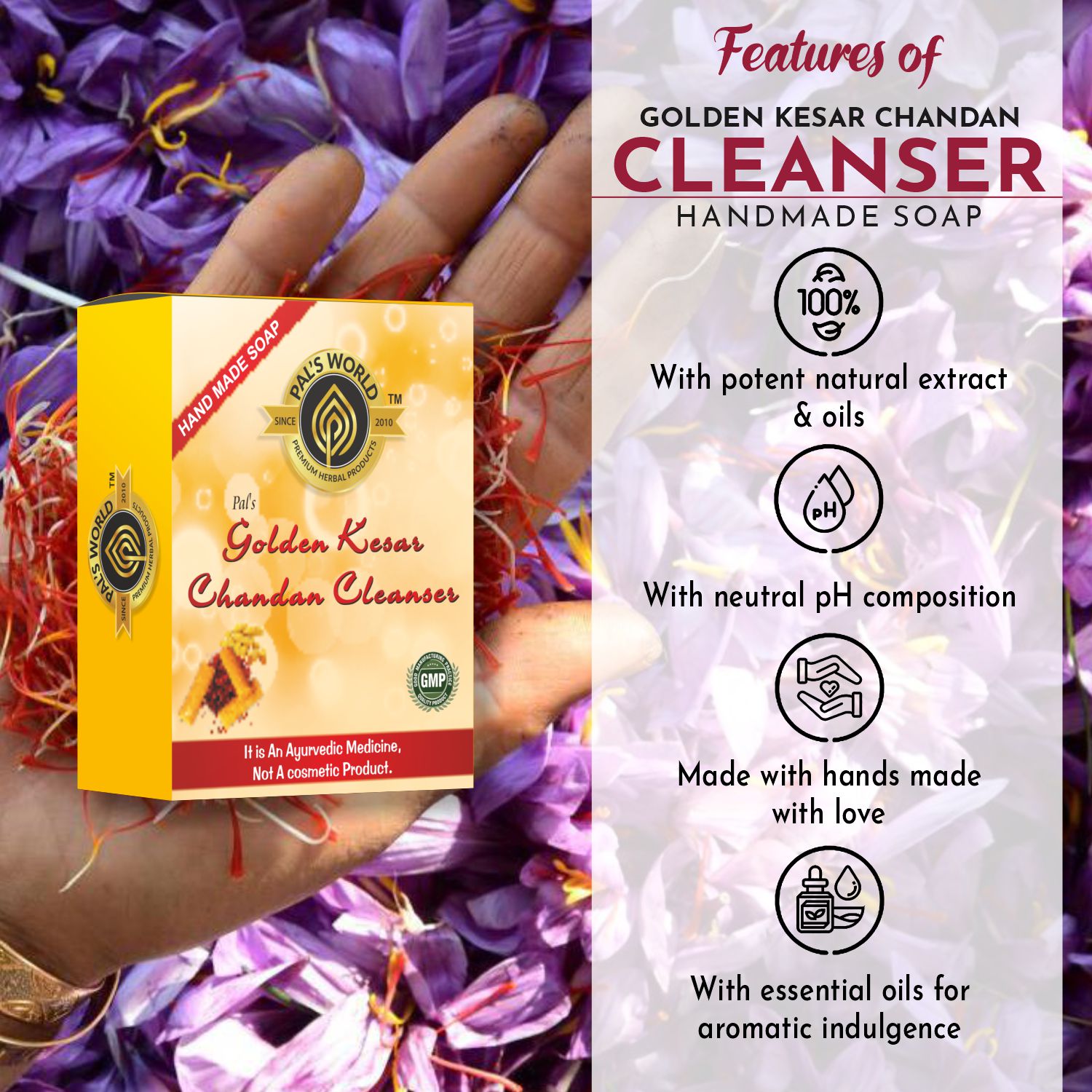 Golden Kesar Chandan Soap 5